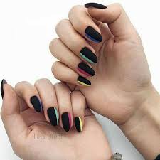 Pin By Am T On Nails Almond Nails Designs Rainbow Nails Matte Nails Design We're all about the unicorn vomit look here. rainbow nails matte nails design