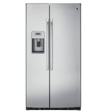 Ge Profile 21 9 Cu Ft Side By Side Refrigerator In Stainless Steel Counter Depth Pzs22mskss The Home Depot Side By Side Refrigerator Counter Depth Refrigerator Counter Depth