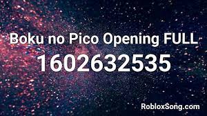 Boku no pico op roblox id. Boku No Pico Opening Full Roblox Id Roblox Music Codes