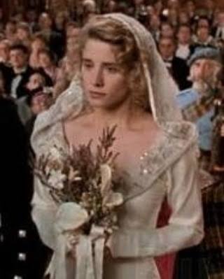 Style inspiration: the wedding dress from "So I Married An Axe Murderer".  That hooded gown! #styleinspiration #soimarriedanaxemurderer