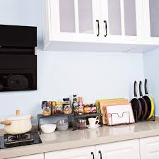 Purchase rugged and flexible metal kitchen shelf on alibaba.com. Best Service Pot Lid Rack Organizer Bakeware Cookware Storage Rack For Kitchen Cabinet With 4 Tier Rack Metal Kitchen Dining Online Price Sealy Co Il