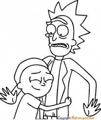 This coloring page describes the mad lives rick and morty lead. Pages To Color For Free Rick And Morty Printable Free Kids Coloring Pages Printable