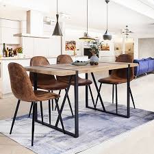 A generous clearance of 48 inches, or 4 feet, provides spacing for the home dining table. 55 1 Home Dining Table Large Guest Room Table For 6 Person Extra Large Dining Tables Large Dining Table Metal Leg Dining Table