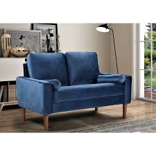 Get on sale mirabel chenille chesterfield 42'' rolled arm loveseat by corrigan studio® on sale discount prices for sale. Yandel Velvet 51 6 Wide Square Arm Loveseat Walmart Com Walmart Com