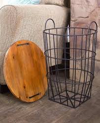 Side Table With Storage Wooden Top Coffee Table Storage Baskets Storage Baskets Bedroom Side Table With Storage