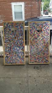 Bottle Cap Cornhole Beer Bottle Diy Bottle Cap Table Beer Bottle Cap Crafts