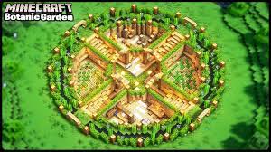 Simple gable roof design, not suitable for buildings with widths greater than about 12 blocks. Perfect Circular Botanical Garden Minecraft Building Tutorial Youtube