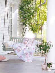Veranda Schaukel Terrasse Dekor Rosendekor Balkon Dekor
