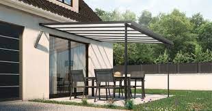 pergola aluminium grise 3 x 3 m jardins toit