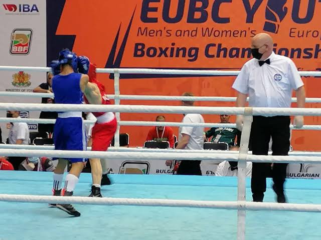 Dublin boxing referee Marty O' Neill at European Youth Championships 2022