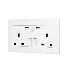 Maybe you would like to learn more about one of these? 2 Gang 13a Outlet Individually Switched Dual Plug Socket With 2 Usb Ports Led Indicator Light Wall Outlet Uk Standard Electrical Sockets Aliexpress