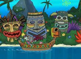 squidward s tiki land spongebob wallpaper tiki art spongebob