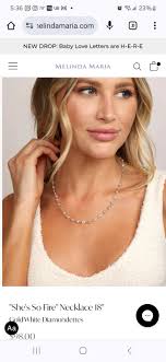 Melinda Maria White Gold Necklaces