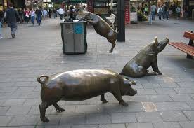 Street Art Adelaide Australia Animal Sculptures Pig Sculpture Australia