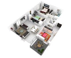 25 More 3 Bedroom 3d Floor Plans Architecture Design Bedroom House Plans 3d House Plans House Plans