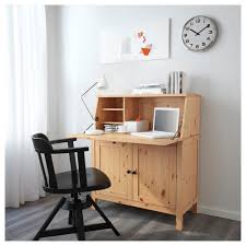Hemnes Secretary Light Brown Ikea Home Office Furniture Ikea Secretary Desk Ikea Writing Desk