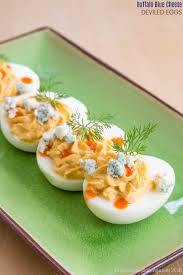 Buffalo Blue Cheese Deviled Eggs Cupcakes Kale Chips Recipe Buffalo Blue Cheese Cheese Deviled Eggs Egg Recipes