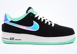 Black And Green Air Force 1 Nike Air Force 1 Low Black Green Glow Sneakernews Com Nike Air Force Air Force Nike