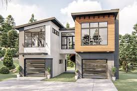 Plan 62782dj Contemporary Carriage House Plan With 1 Bedroom En 2020 Avec Images Design Petite Maison Maison De Montagne Moderne Plan Petite Maison