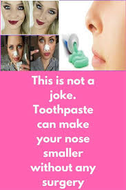 This Is Not A Joke Toothpaste Can Make Your Nose Smaller Without Any Surgery Ingredient Apple Cider Vinegar Face Mask How To Get Rid Of Acne Make Nose Smaller