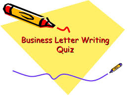 Letter Writing Quiz Qwizdom
