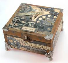 Handmade Altered Old Victorian Style Big Wooden Jewelry Box Etsy Wooden Jewelry Boxes Steampunk Crafts Steampunk Decor