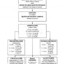 Circumstantial Anaphylactic Shock Flow Chart 2019