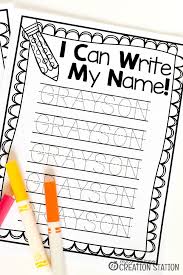 This worksheet was made by me. Steps To Name Writing For Little Learners Mrs Jones Creation Station