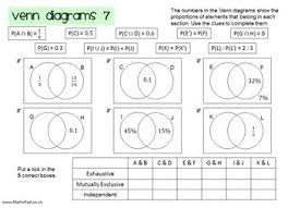 Venn Diagrams Probability Mega Worksheet Pack Venn Diagram Probability Worksheets