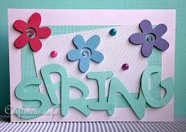 Here is an eclectic mix of card making ideas for you! Craft Ideas For Spring Greeting Card Spring