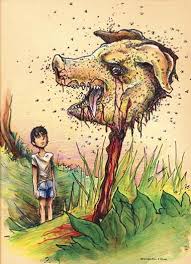 Simon Is The Only Person To Truly Understand The Beast At First He Is Skeptical But For The Longest Time Lord Of The Flies Badass Drawings Pig Face Drawing