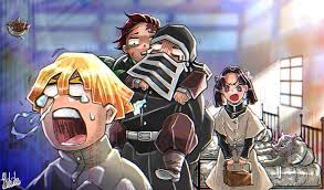 #8.2062, demon slayer, tanjiro, zenitsu, inosuke, 4k. Hd Wallpaper Anime Demon Slayer Kimetsu No Yaiba Tanjirou Kamado Zenitsu Agatsuma Wallpaper Flare