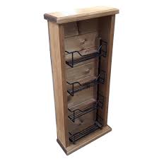 Of counter space.why not use these jars to store some of your favorite space saving no more emptying your kitchen cabinet looking for that chili powder or those peppercorns consolidate them in this beautiful spice rack that takes up. French Country Timber Wooden Spice Rack Tall Skinny Insert Handmade