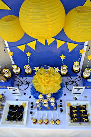 Blue And Yellow Graduation End Of School Party Ideas Photo 3 Of 19 Graduation Party Graduation Party Decor Gold Graduation Party