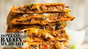 Cheesy Ground Beef Quesadillas Youtube