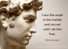 'you must forget all your t. Michelangelo Quote Michelangelo Sculpture Michelangelo Sculpting