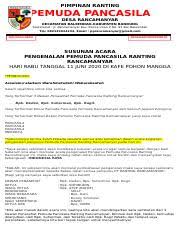 Maybe you would like to learn more about one of these? Format Pembawa Acara Doc Pimpinan Ranting Pemuda Pancasila Desa Rancamanyar Kecamatan Baleendah Kabupaten Bandung Sekretariat Jl Rancamanyar Kav Ranca Course Hero
