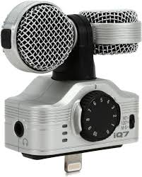Zoom Iq7 Rotating Mid Side Stereo Capsule Lightning Connector For Ios Sweetwater
