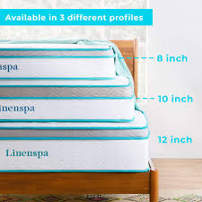 Make sure you get a product that is made of materials that are. Buy Linenspa 10 Inch Memory Foam And Innerspring Hybrid Mattress Medium Feel Rv Queen Short White Online In Italy B08bdr6qwx