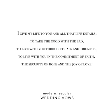 Simple Wedding Vows On Snippet Ink Simple Wedding Vows Vows For Him Secular Wedding Vows