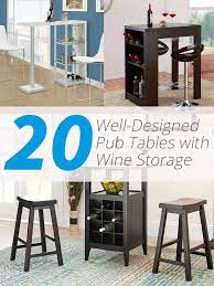 Indoor bistro table bistro table set striped dining chairs dining chair cushions black chairs cafe tables table and chairs table bases fresh dining table set makeover. 20 Well Designed Pub Tables With Wine Storage Home Design Lover