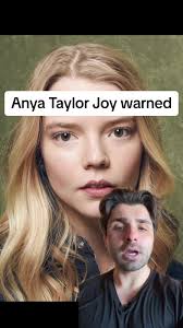 Anya Taylor Joy warned. #anyataylorjoy #pedropascal #marvel #charlesperalo  #celebrities #greenscreen