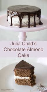 Julia Child S Amazing Reine De Saba Avec Glacage Au Chocolat Chocolate Almond Cake Made In Two Layers Chocolate Almond Cake Chocolate Desserts Almond Cakes