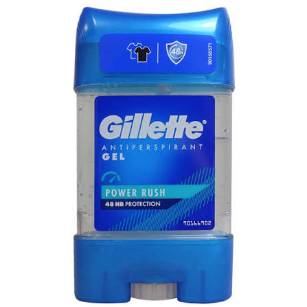 DESODORANTE GILLETTE, POWER RUSH 12/U (70ML)