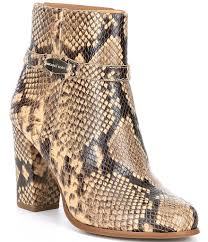 All women's shoes new arrivals athletic shoes & sneakers boots booties comfort shoes evening & wedding flats heels & pumps mules & slides sandals slippers wedges. Michael Michael Kors Finley Snake Print Leather Ankle Boots Dillard S