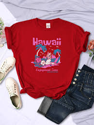 Hawaii Style Coconut Holiday Pattern Tee Shirt Fashion New T Shirts  Breathable Beach Tops Personality Summer Clothing For Women - AliExpress