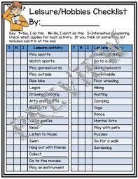 Leisure Hobby Checklist Hobbies New Hobbies Hobbies To Try