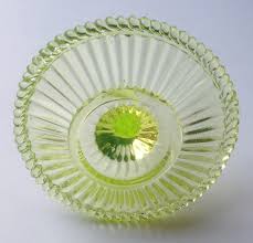 As others have said, it's safe to use. Uranium Glass Ring Holder Collectors Weekly