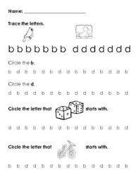 B And D Reversal Practice Letter Reversals Teaching Reading School Reading
