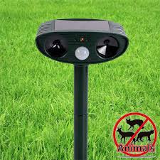 It includes an infrared sensor angle of 110 degrees and a detection range of up to 30 feet. Solar Animal Repeller Infrared Ultrasonic Cat And Dog Repeller Frequency Conversion Electronic Automatic Mouse Repeller Buy Cheap In An Online Store With Delivery Price Comparison Specifications Photos And Customer Reviews